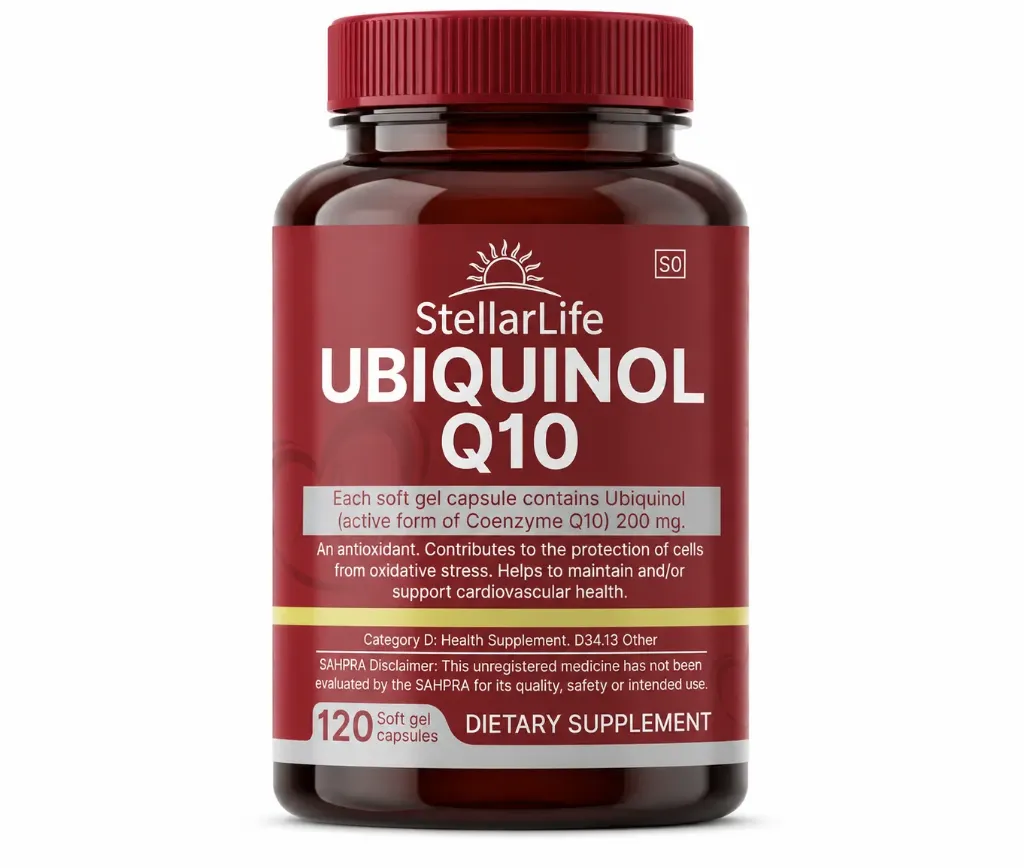 StellarLife Ubiquinol Q10 120 Soft Gel Capsules