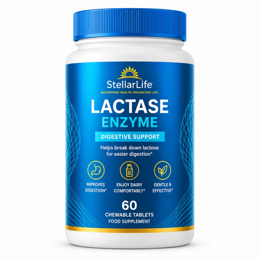 StellarLife Lactase Enzyme 60 Tablets