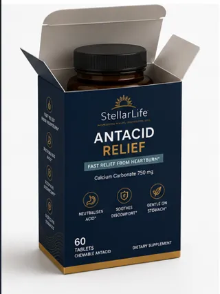 StellarLife Antacid Relief 60 Tablets